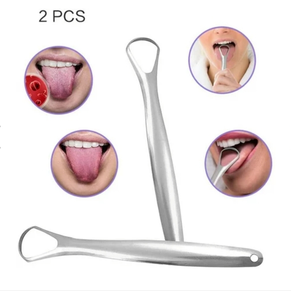 UNBRANDED Other Stainless Steel Tongue Scraper Cleanertongue Scrapers Medical Grade Met